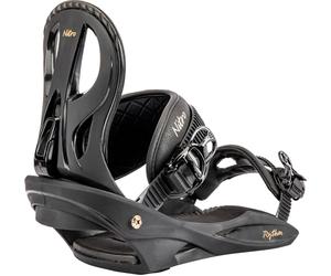 Nitro Femmes Rythm All Mountain Freestyle Pas Cher Attache Snowboard Fixation, Black Bronze, S