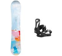 Nitro - Fixations de snowboard - Pack Lectra Abstract 2026 - Bleu Bleu M,L,XL,S
