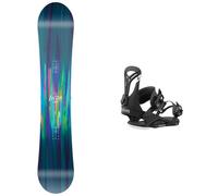 Nitro - Fixations de Snowboard - Pack Lectra Brush 2025 en Nylon - Bleu Bleu S,M,L,XL