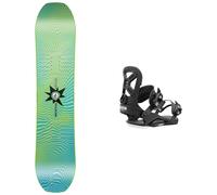 Nitro - Fixations de snowboard - Pack Ripper Kids X Volcom 2025 - Vert Vert L,XS,S