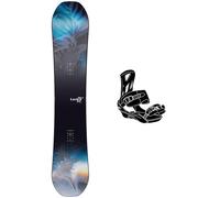 Nitro - Pack Planche Snowboard Lectra Leaf Cam-out - 152 + Spell White - Planche Snowboard