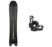 Pack snowboard." Nitro Squash Black 26 + Fixations - Homme - Noir - taille 156 - modèle 2026