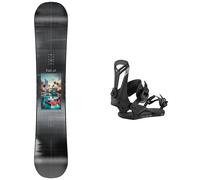 Nitro - Packs (snowboard + fix) - Snowboard freestyle - Pack Cheap Thrills 2026 pour Homme - Noir Noir 157 cm
