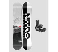 Nitro Prime Raw Wide + Staxx Black L 2024 Set de Snowboard à motifs 159