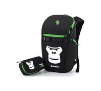 NITRO Sac à dos 'NIKURO Pack Set Gorilla' noir, Taille One Size