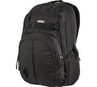 Nitro Sac à dos unisexe Chase avec organiseur, sac d'école, sac à dos avec compartiment pour ordinateur portable de 17 pouces (1 pièce), Noir véritable., TRUE BLACK, Moderne