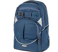 Nitro Superhero, Sac à Dos d'écolier, Sac à Dos, Sac à Dos, Ceinture Amovible, Plaque de Fond Robuste, Sac Thermique, Compartiment pour Ordinateur Portable, Indigo, 30 l