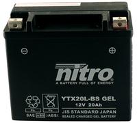 Nitro YTX20L de BS YTX20L - N Gel de BS Gel AGM fermé, Schwartz Taille NA