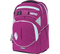 NitroBags Sac à dos 'Superhero' gris clair / rose / blanc naturel, Taille One Size