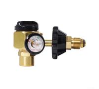 Nitrogen Regulator 500 PSI CGA580 Brass Purge Tool | Regulator and flow meter pour combo, compact design, nitrogen control, pressure regulation, no separate devices needed
