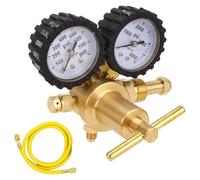 Nitrogen Regulator Valve Kit Professional Brass HVAC Nitrogen Regulator 0 800PSI with 60in Hose for Pressure Testing Leakage Detection and Welding CGA580 Inlet 1/4in Male Flare