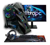 NitroPC - Pack Elite | PC Gaming Complet (Intel Core i9 14900K 24/32 6.0GHz, RTX 5070 Ti 16Go 3X, RAM 32Go RGB, M.2 2To, W11 Pro | WiFi, Moniteur 27", Clavier, Souris, Casque) PC de Bureau