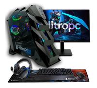 NitroPc - PC Gamer complet Elite - AMD Ryzen 7 7800X3D, RTX 5070 Ti 16Go, RAM 32Go, M.2 2TB, Windows 11 Pro, WiFi, Écran 27 QHD et accessoires, Noir