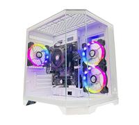 NitroPC - PC Gaming Avancé (AMD Ryzen 5 3400G 4/8 4,2 GHz, RX Vega 11, RAM 16 Go, 480Go SSD, Windows 11 Pro, WiFi5) Ordinateur de Bureau, PC Gamer (Blanc)