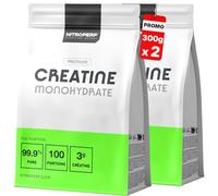 NITROPERF - Créatine Monohydrate Premium 1 Acheté = 1 Gratuit Stock Limité, en Poudre 99,9%, Performance et la Puissance Musculaire, non aromatisé, 100 Portions, 300 g