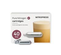 NitroPress Coffee Cocktail Chargers, Use with NitroPress Instant Nitrogen Diffuser (Box of 40)