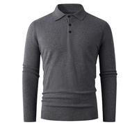 NITRY Pull en Tricot Homme Respirable Chaud Confortable Manches Longues Pullover Tempérament Mode Décontractée Tricots L-Dark Grey 3XL