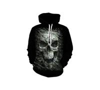 NITRY Sweat-Shirt Homme Casual Sport Mode Capuches Hommes Jeunesse Personnalité Tendance Sweat-Shirt À Manches Longues Homme Impression Numérique 3D Pullover Sweat À Capuche Homme AB-08 XXL