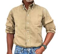 NITRY T-Shirt Homme Classique All-Match Manches Courtes Homme T-Shirt Homme Manches Courtes T-Shirt Homme Casual T-Shirt Homme Sportshirt Homme R-Khaki2 XXL
