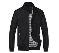 NITRY Vestes Hommes Casual Sport Veste Hommes Confortable Chaud Extérieur Vestes Hommes Vestes À Manches Longues Hommes Jeunesse Mode Tendance Bomber Veste Hommes B-Black 6XL