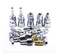 Nitto Lot de 18 raccords à air comprimé 1/4" BSP Raccord rapide pour compresseur