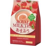 Nittoh Thé au lait instantané saveur fraise Amaou - 112 g/14 g x 8 sachets