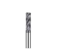 NITVIA 1 pc Carbure Machine Alésoir Spirale 3.1 3.2 3.4 3.5 3.6 3.7 3.8 3.9 Métal Cutter 4 Flûtes CNC Mandrin Alésoir Outils De Coupe Enduit (Size : Coated4X25X50L)