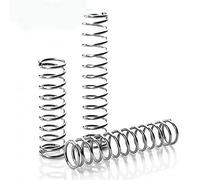 NITVIA 10 pièces de Fil d'acier à Ressort de Compression Dia.0.8mm Longueur 10/15/20/25/30-50mm (Color : 6mm, Size : 25mm)