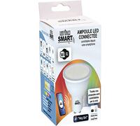 NITYAM SMART Ampoule LED connectée Spot 4.7W 400 Lumens Culot GU10 - Couleur d'éclairage Multicouleurs (RGB) + Changement de blancs (CCT) - Angle d'éclairage 100°