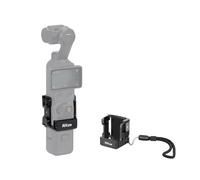 Nitze Adaptateur d'Extension pour DJI Osmo Pocket 4/3, Pocket 4/3 Cage de Protection en Aluminium avec Dragonne, Griffe, Folding Finger et Support à Dégagement Rapide Action - T-D05B