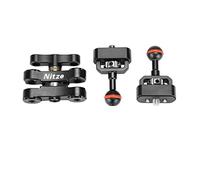 Nitze Bras magique articulé double rotule w 1/4" n 1/4" avec broches de localisation pour caméra cage moniteur lumières LED