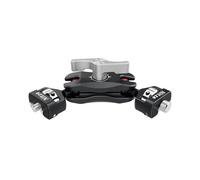 Nitze Bras Magique Articulé pour Caméra avec Double Rotule (Vis de 1/4" à 3/8" Screw with Retractable Locating Pins), Magic Arm pour Caméra Cage, Monitor, LED Licht, Mikrofon, Action Caméra - N50-G2
