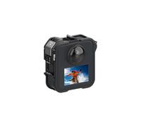 Nitze Cage pour Caméra GoPro Max 2, Cage de Protection en Alliage d'Aluminium avec Griffe Intégrée et Trou de Positionnement 1/4" pour Microphone et Lampe LED - T-GP04A