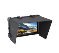 Nitze Cage pour Portkeys LH7P/LH7H Moniteur avec PU Leather Sunhood, avec NATO Rail Intégré et Cold Shoe, Trous Filetés 1/4"-20 et Trou de Localisation Arri 3/8"-JT- I03B