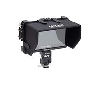 Nitze Kit stabilisateur cage compatible avec moniteur de champ vidéo Feelworld F6 Plus de 5,5" avec pince de câble HDMI, pare-soleil, bras magique