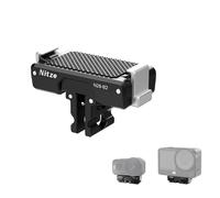 Nitze Support Magnétique à Dégagement Rapide pour DJI Osmo Action 6 / Osmo Nano, avec Filetage 1/4" & Fixation Pliable à 2 Broches pour Trépied et Accessoires de Caméra d'action - N28-B2