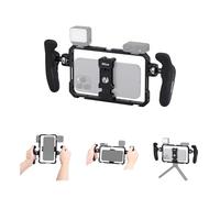 Nitze Téléphone Vidéo Stabilisateur, Cage de Téléphone avec Poignées Latérales, Smartphone Vidéo Cage Universelle pour iPhone 17/16/15 Pro Max/Samsung Galaxy S25 Ultra - T-MP01B