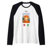 NIU Lai Moo Appelle Viral Chinese Cow Meme Manche Raglan