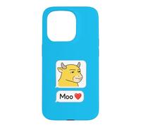 NIU Lai Moo Love Viral Chinois Vache Réaction Meme Coque pour iPhone 15 Pro