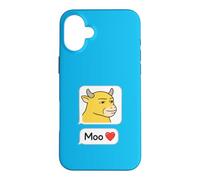 NIU Lai Moo Love Viral Chinois Vache Réaction Meme Coque pour iPhone 16 Plus
