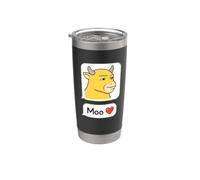 Niu Lai Moo Love Viral Chinois Vache Réaction Meme Gobelet isotherme en acier inoxydable double paroi