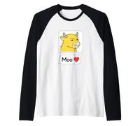 NIU Lai Moo Love Viral Chinois Vache Réaction Meme Manche Raglan