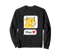 NIU Lai Moo Love Viral Chinois Vache Réaction Meme Sweatshirt