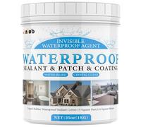 NIUB Polyurethane Waterproof Coating, Étanchéité Liquide Transparent, Pâte Puissante d'Étanchéité innovante, Waterproof Coating, Liquide d Etancheite Transparente, Produit d'etancheité Transparent 1KG