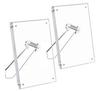 NIUBEE Lot de 2 cadres photo inclinés en acrylique (10 x 15 cm)