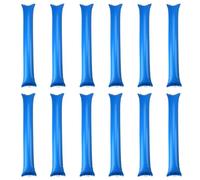 Niuhong 12 Pcs Bâtons d'Encouragement Tapette Gonflable Plastique Bâton Bam Bam Claquements Mains Jouer Cheerleading Fans Spectateurs Événements Sportifs Fête d'anniversaire Carnaval (Bleu)