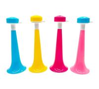 Niuhong 4 Pcs Vuvuzela Sonnez Fort Fanfare Football Tröte Très Bruyant Trompette Cheerleading Corne Krachmacher Jouer Trompettes Plastique Téléspectateurs Fans Trompette Stade Match Football