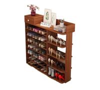 NIUHUAHUI Armoire à Chaussures, Étagère à Chaussures Nordique Simple Plusieurs Niveaux avec Tabouret intégré, Armoire de Rangement Moderne et Grande capacité