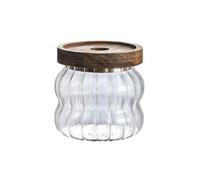 NIUHUAHUI Beurrier, Pot en verre avec couvercle, beurrier, stockage à domicile, grains de café, thé, bonbons(700ML)
