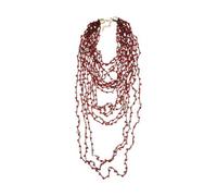NIUHUAHUI Collier, Vintage Bohemian Multi-Layer Beaded Necklace for Women, Exaggerated Statement Jewelry